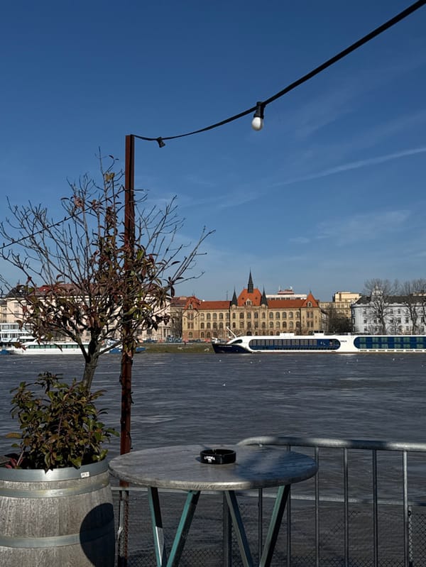 Morning riverfront views captured across Bratislava's Danube waterfront