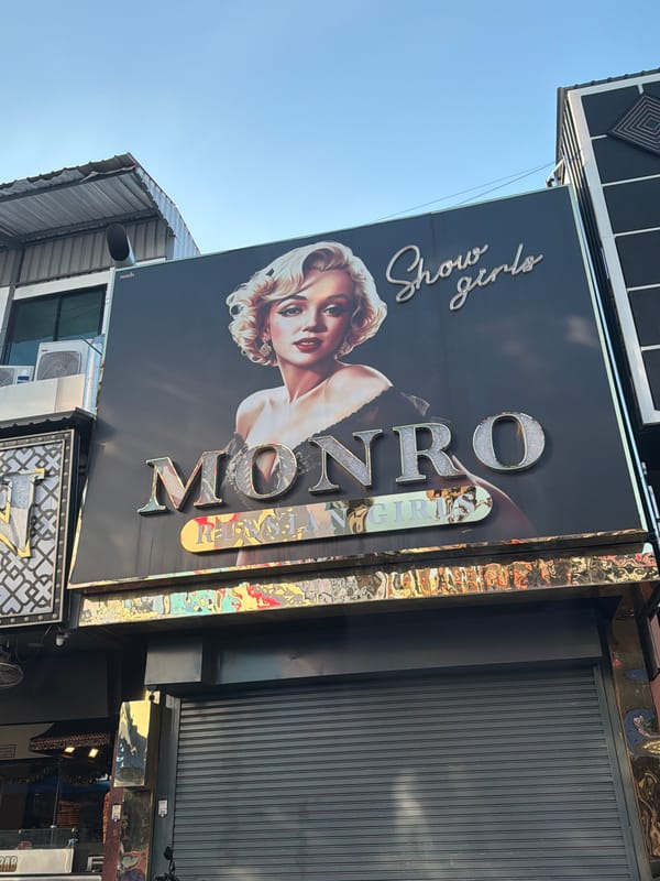 Tourist documents morning scenes across Pattaya's entertainment and dining districts