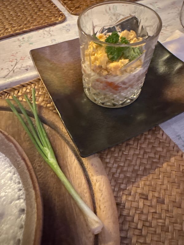 Traditional Eastern European restaurant meal with folk decor