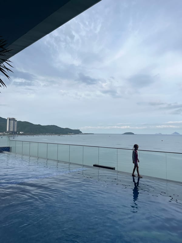 Morning routine documented at luxury resort in Nha Trang