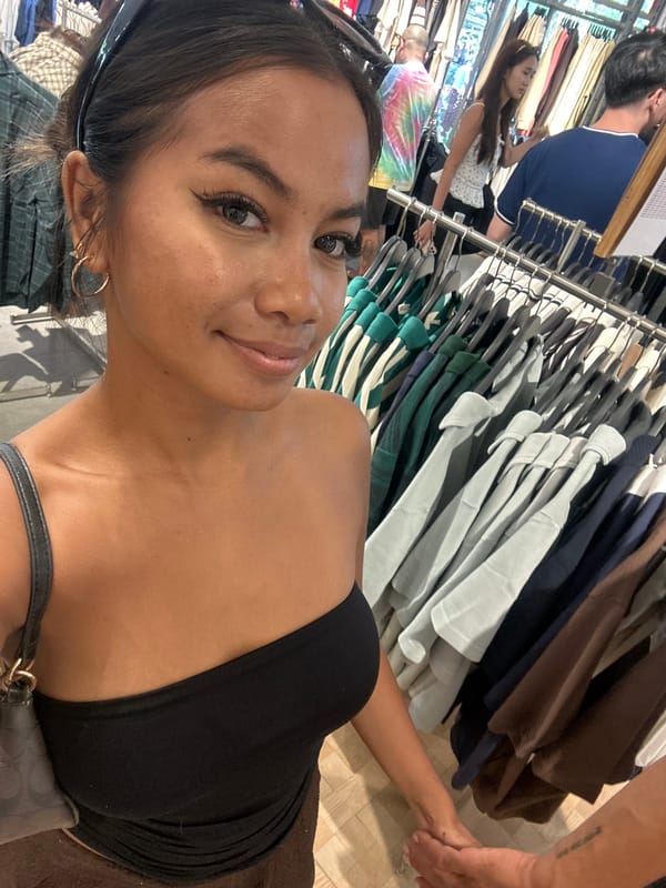 Casual morning shopping and snacking around Kuta, Bali
