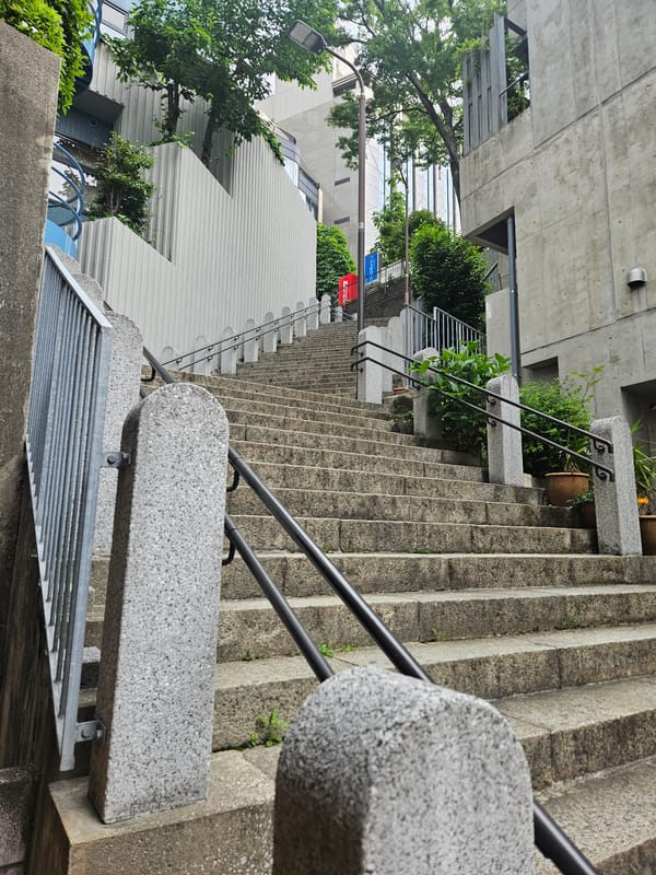 Urban street scenes documented in central Tokyo's Chiyoda district