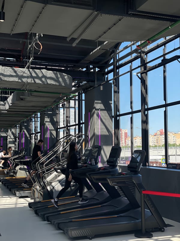 Morning workout session documented at Kazan gym
