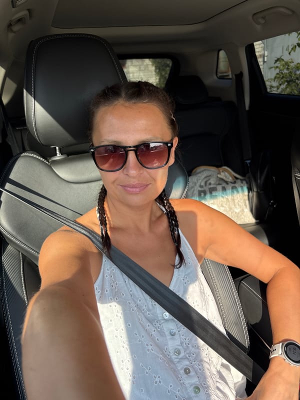 Casual in-car photos during a drive through Chaikovsky