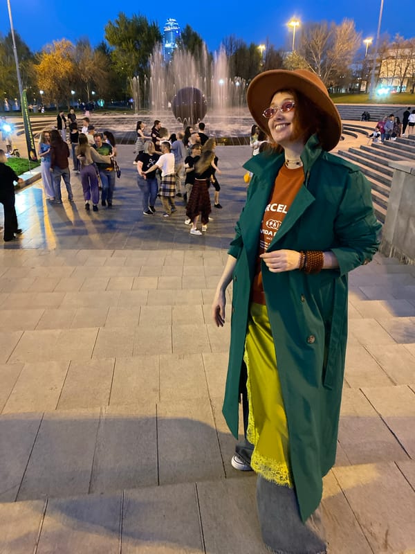 Spontaneous Evening Dance Gathering in Yekaterinburg City Square