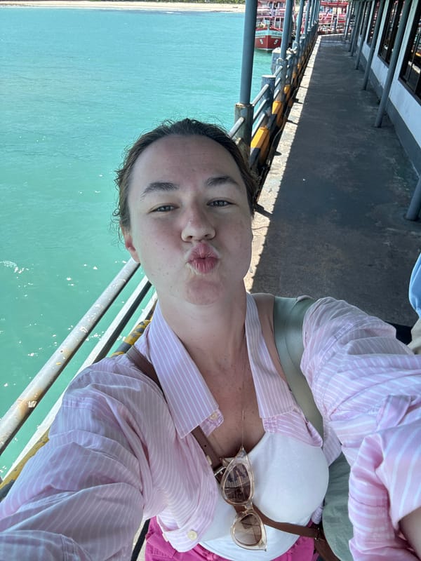 Catching the Seahorse ferry out of Nathon, Thailand