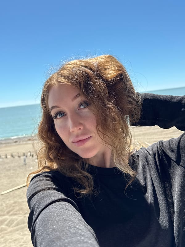 Woman documents morning routine in coastal Abkhazia resort town