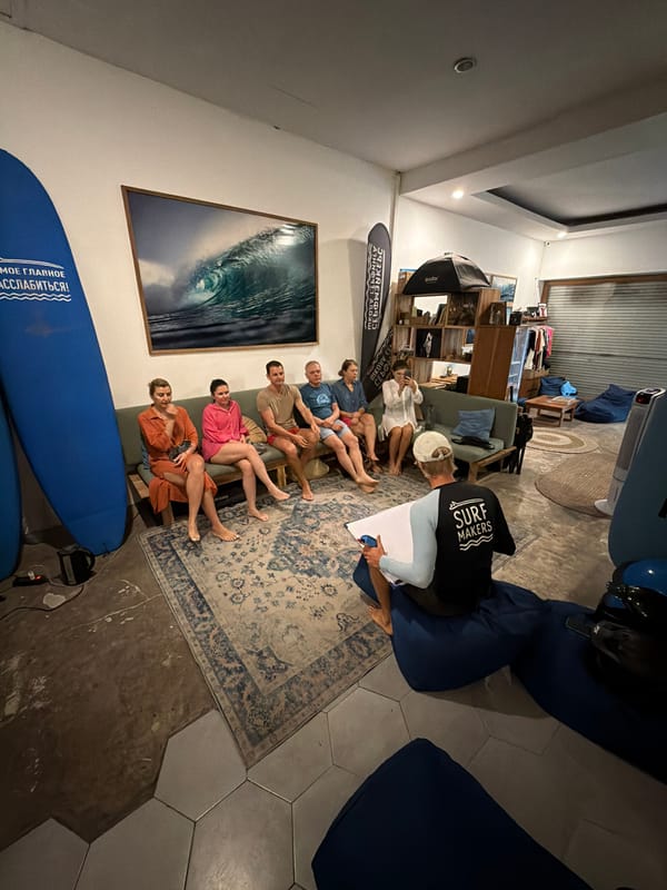 Evening scenes captured across Kuta's surf culture and streets
