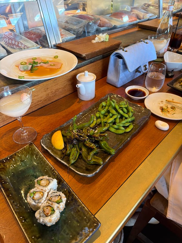 Restaurant scene captured in Malibu featuring fresh seafood display