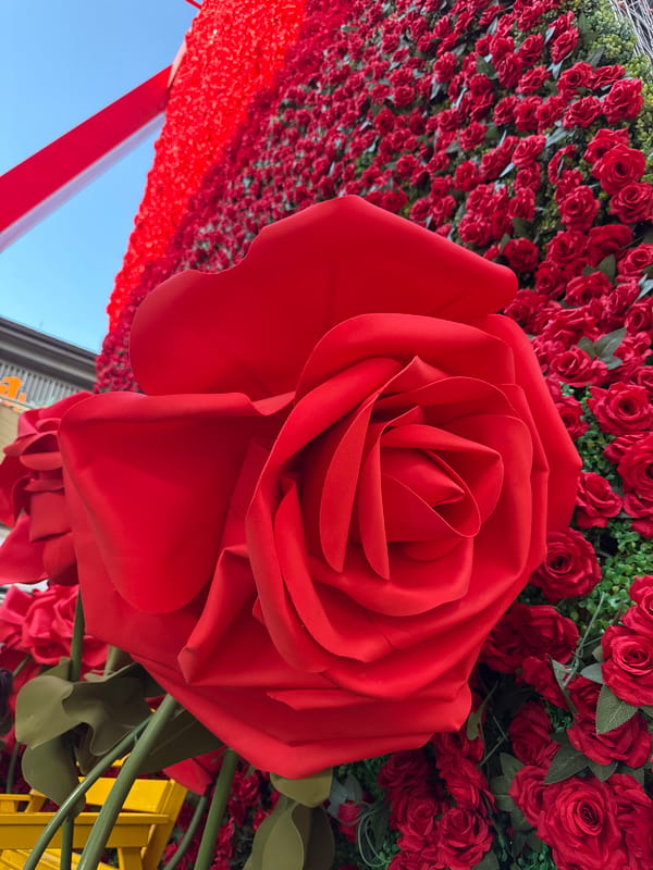 Yiwu entertainment district's bold installations and street-level activity