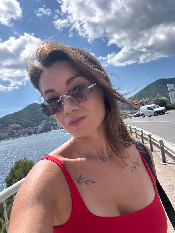 Summer day captured in Budva Montenegro beach resort