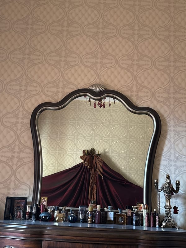 Ornate vintage-style interior details from a Dubai room
