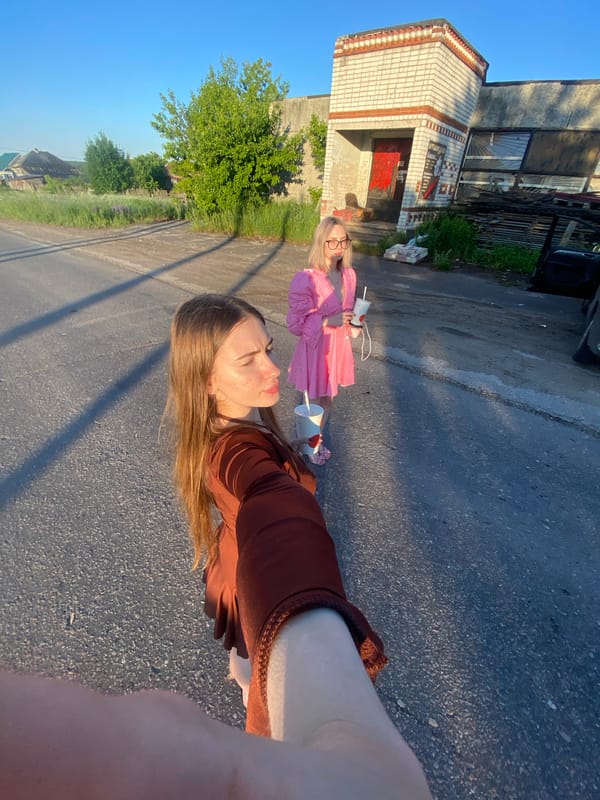 Woman's casual photo session documented in Медведево, Russia