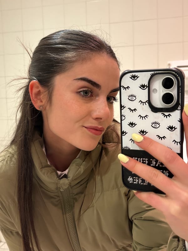 Woman takes bathroom selfie in Kazanlak, Bulgaria