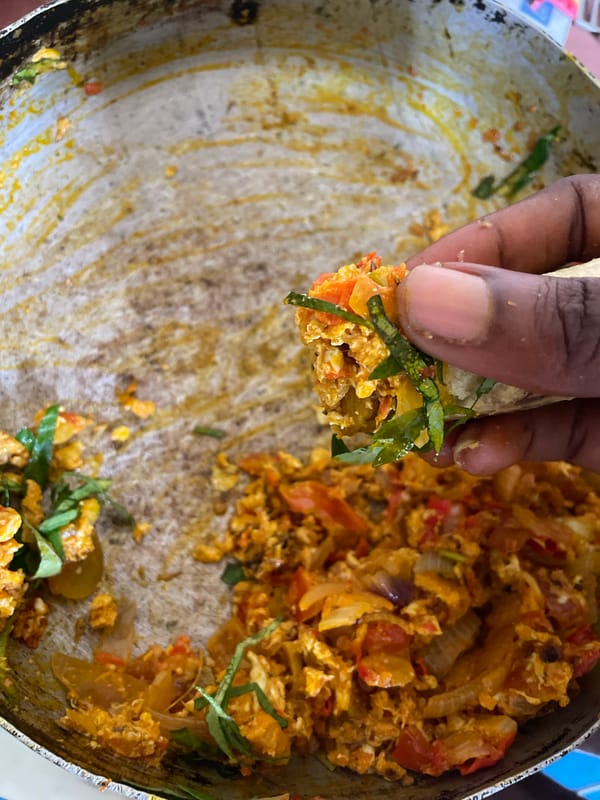 Traditional Nigerian meal prepared and served in Onitsha