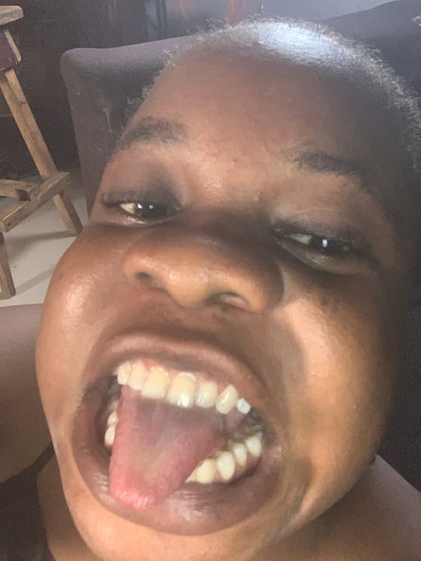 Person captures playful selfie session with varied expressions