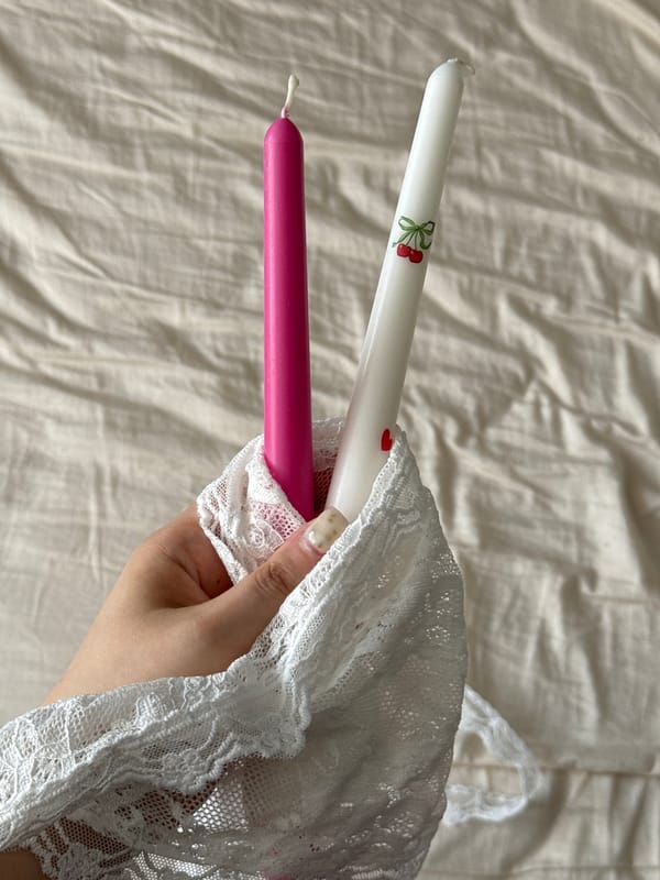 Decorative candle photography session documented in Krasnodar, Russia