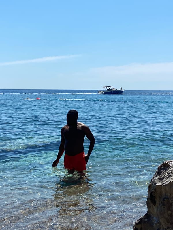 Beach day activities captured at Sveti Stefan Montenegro