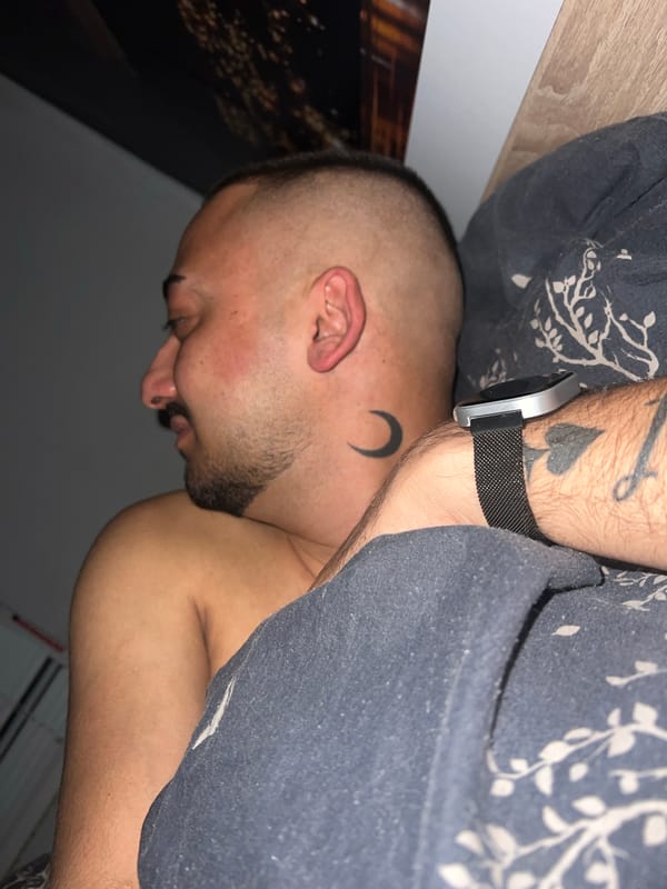 Person photographed resting indoors in Shumata, Bulgaria