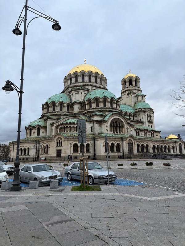 Sofia architecture and street scenes documented during afternoon walkabout