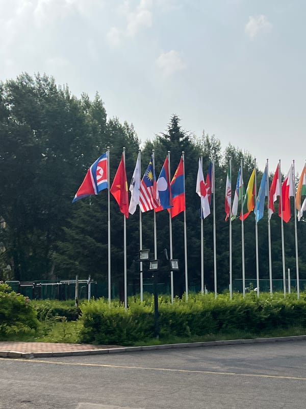 Institutional complex documented in Changchun during late evening hours