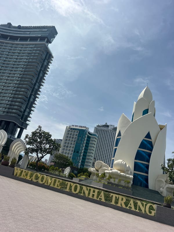 Morning documentation of Nha Trang architectural landmarks and park features