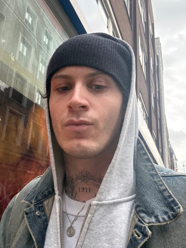 Man photographed on London street Monday morning
