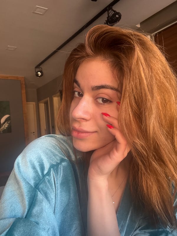 Woman poses for photograph in Varna, Bulgaria