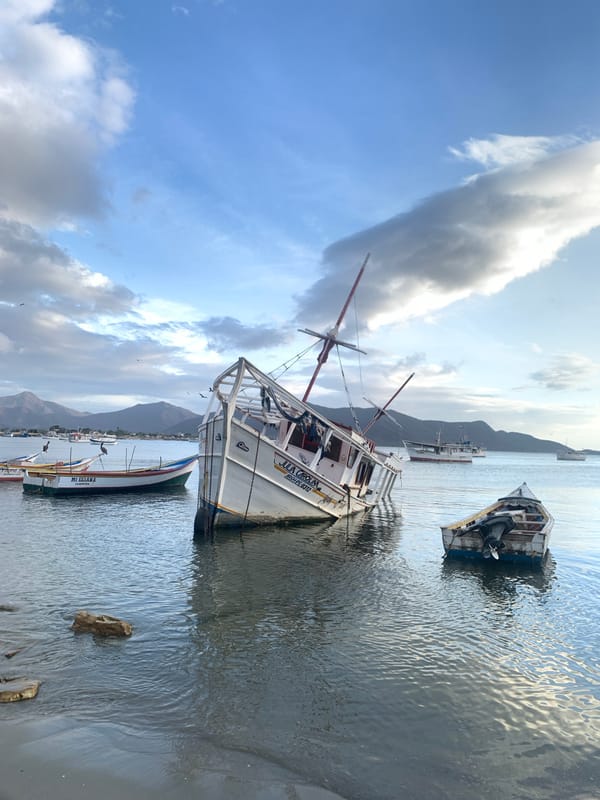 Evening coastal scenes documented in Juan Griego, Venezuela