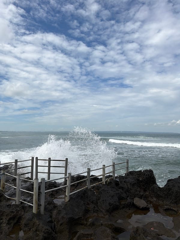 Casual coastal life documented in Mengwi, Indonesia