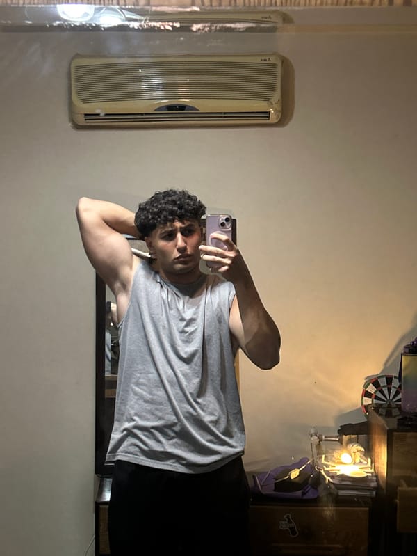 Man Takes Workout Mirror Selfies in Syria Residence