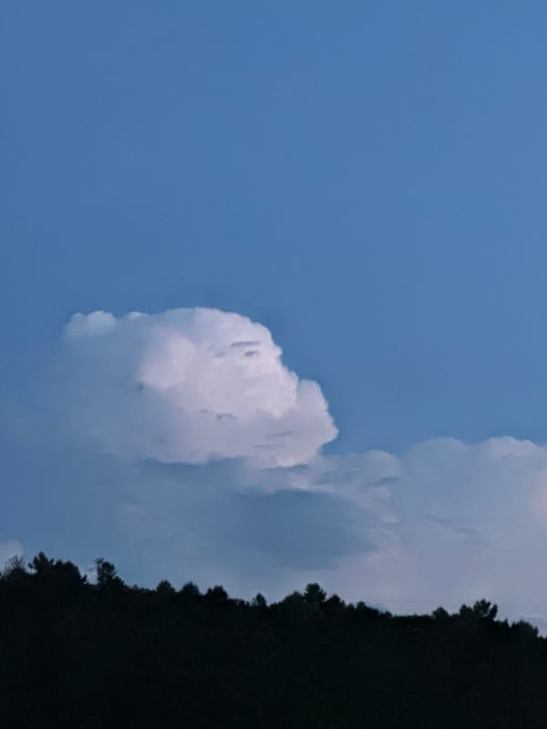 Evening sky and landscape documented in Vila Real, Portugal