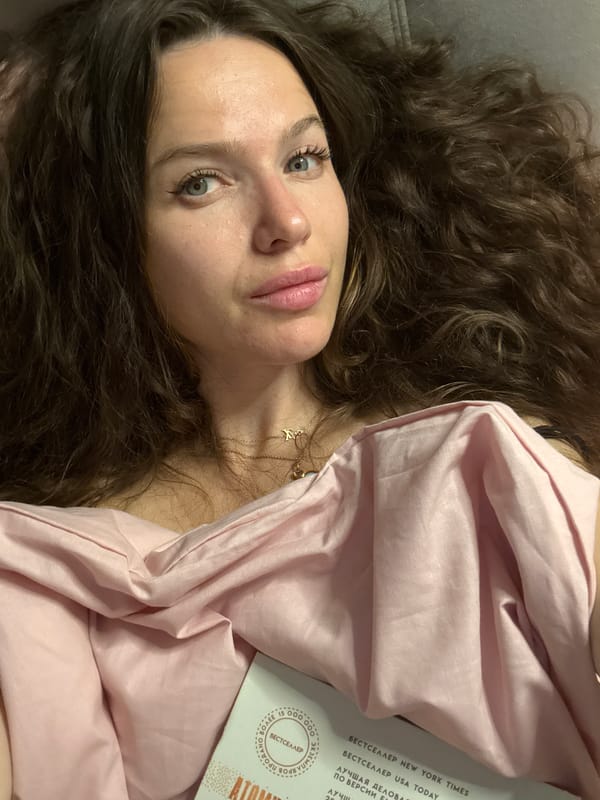 Woman photographed dining indoors in Khimki, Russia