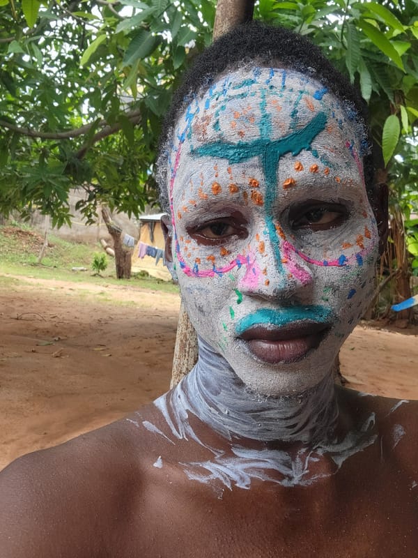 Traditional face painting ceremony documented in Nkpor, Nigeria