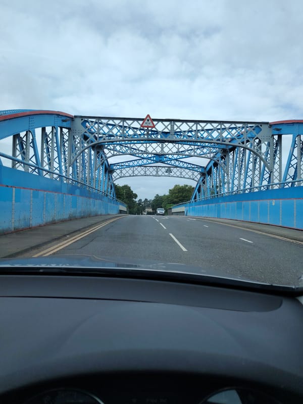 Morning drive through central Peterborough captures local landmarks