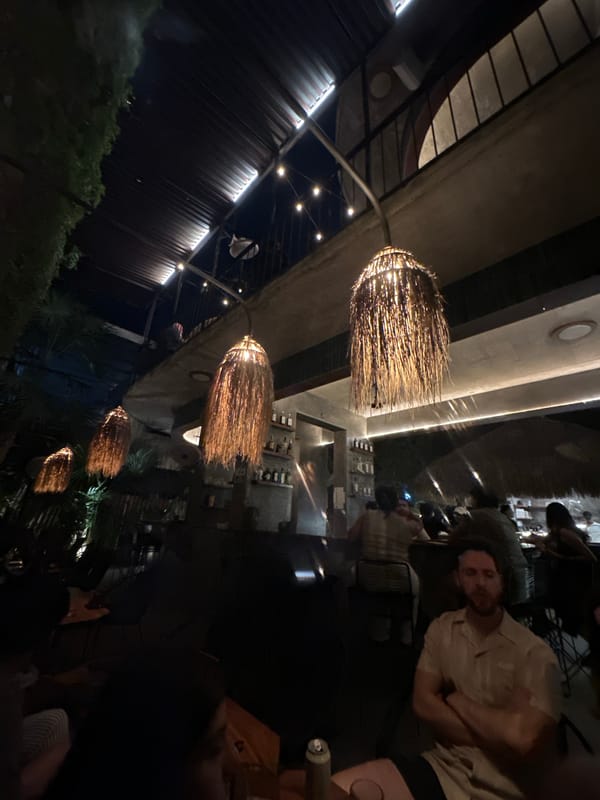 Late night dining and gelato scene in Puerto Escondido