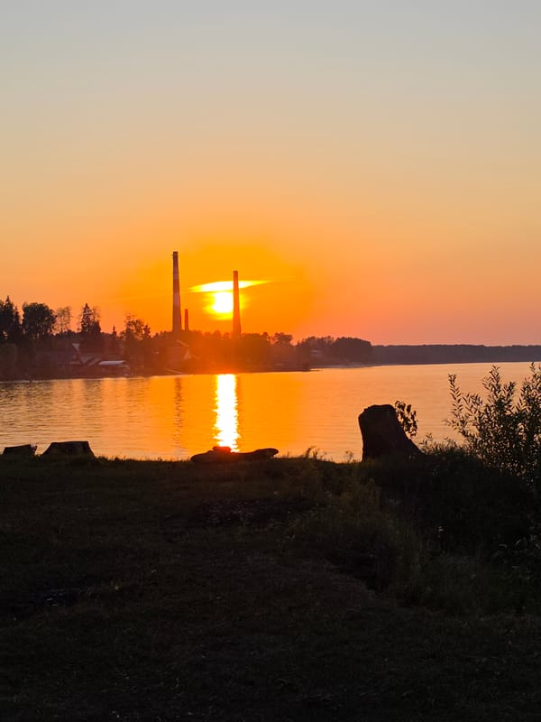 Paddleboard outing wraps up at sunset on the Kama River