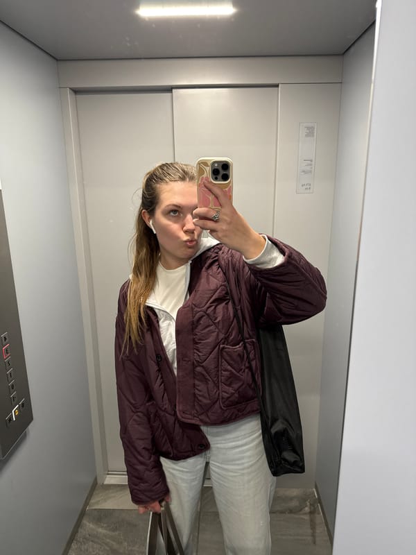 Woman Takes Selfie in Belgrade Elevator