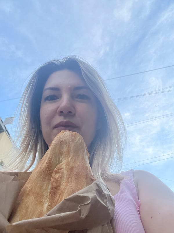 Bread, roasted dinner, and dog antics in Sochi