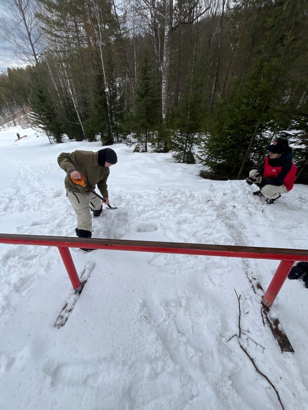 Winter outdoor activities documented at snowy resort location