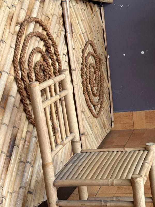 Bamboo shopfront and alleyway life in Nha Trang