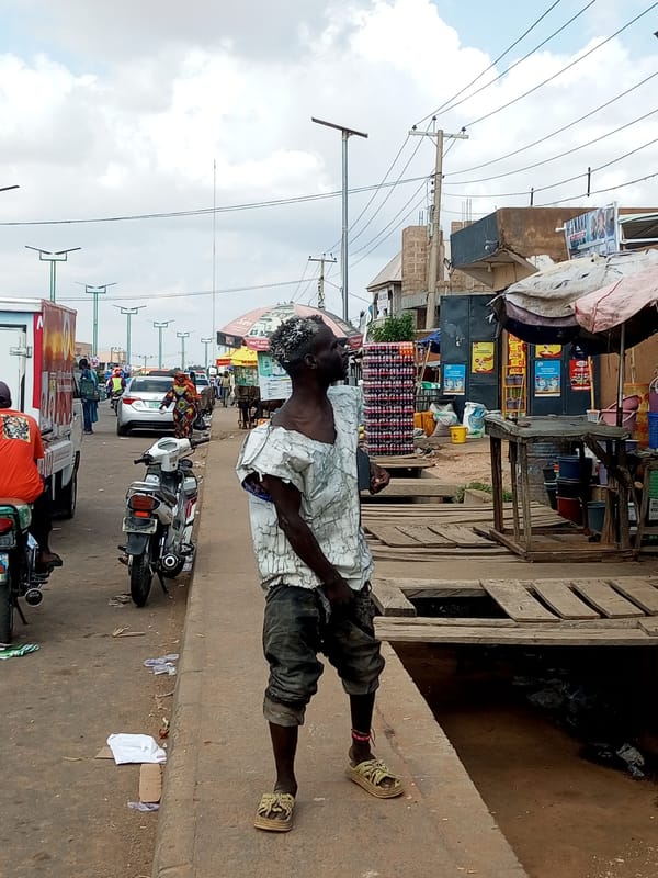 Street-level market and traffic scenes from Gombe, Nigeria