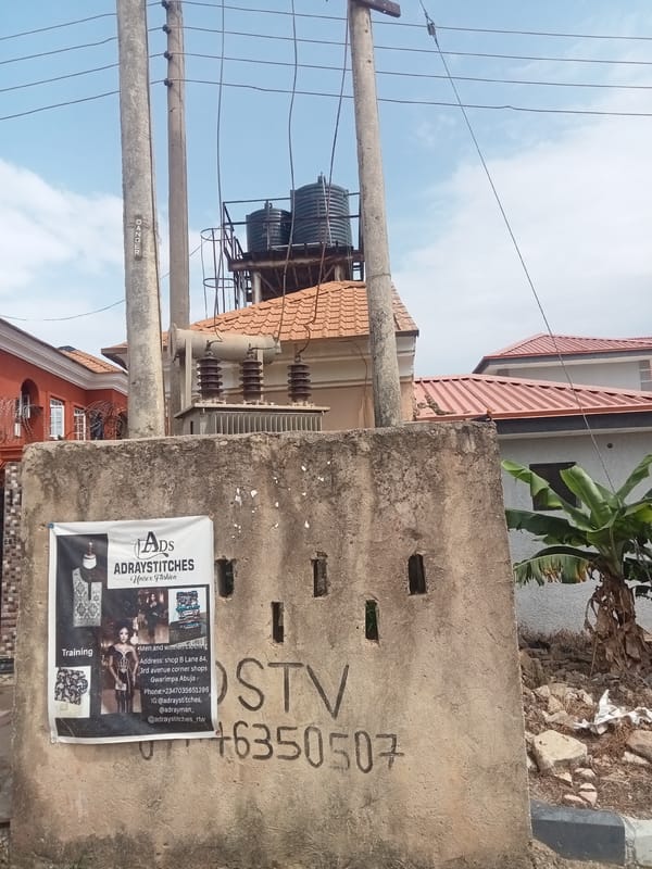Residential street scenes from Gwarinpa neighborhood, Nigeria