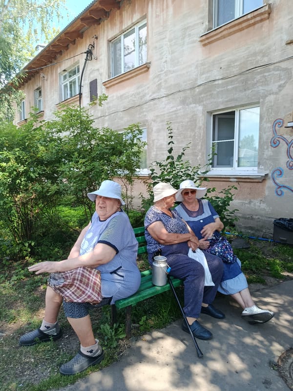 Slow summer morning in the streets of Vereya, Russia