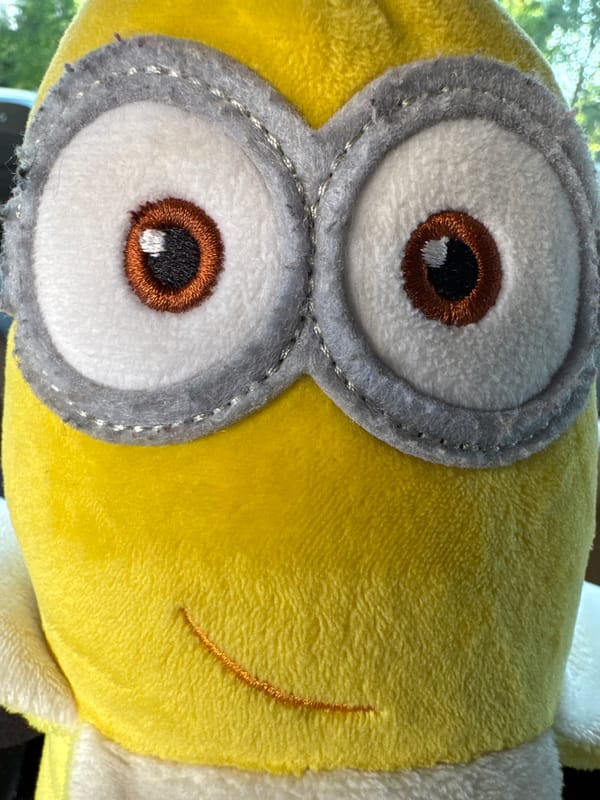 Minion plush toy photographed in Sofia, Bulgaria