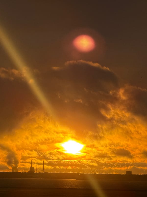 Saint Petersburg sunset lights up the Lakhta Center skyline