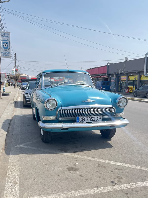 Vintage Soviet Volga spotted parked in Kostinbrod, Bulgaria