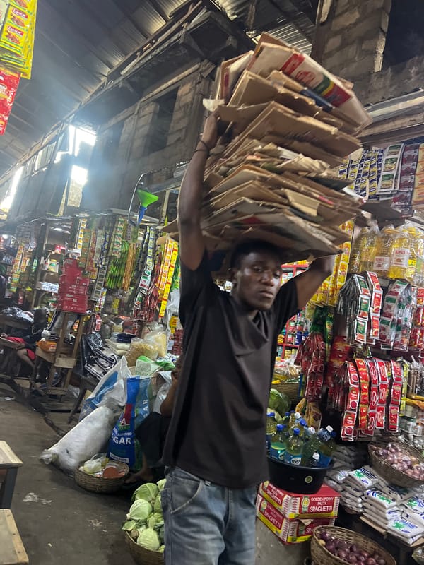 Nkpor market in full swing on a July morning