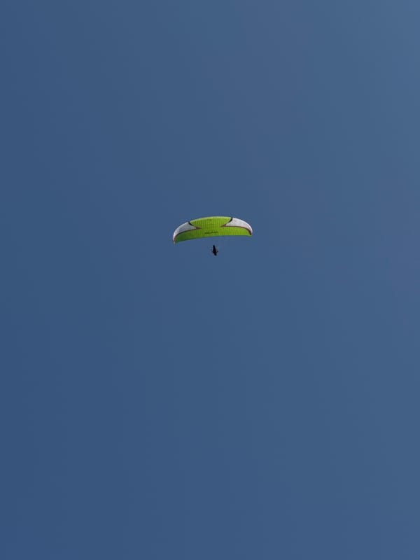 Paragliding and ATV day in the Talnakh foothills, Russia