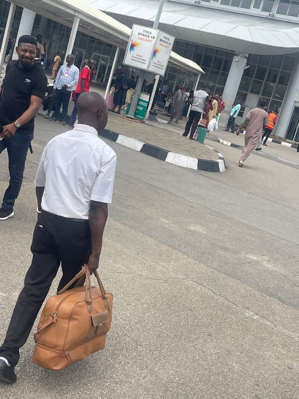 Ordinary airport scenes documented across Abuja Nigeria Thursday morning